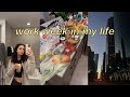 work week in my life: long hours, grocery haul, current fav coffee orders, + more!