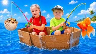 kids boat challenge sink float