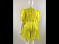 Sexy Clear PVC Mini Dress Sissy Puff Short-Sleeved Loose A-line Dress 8682  #pvcdress #plasticdress