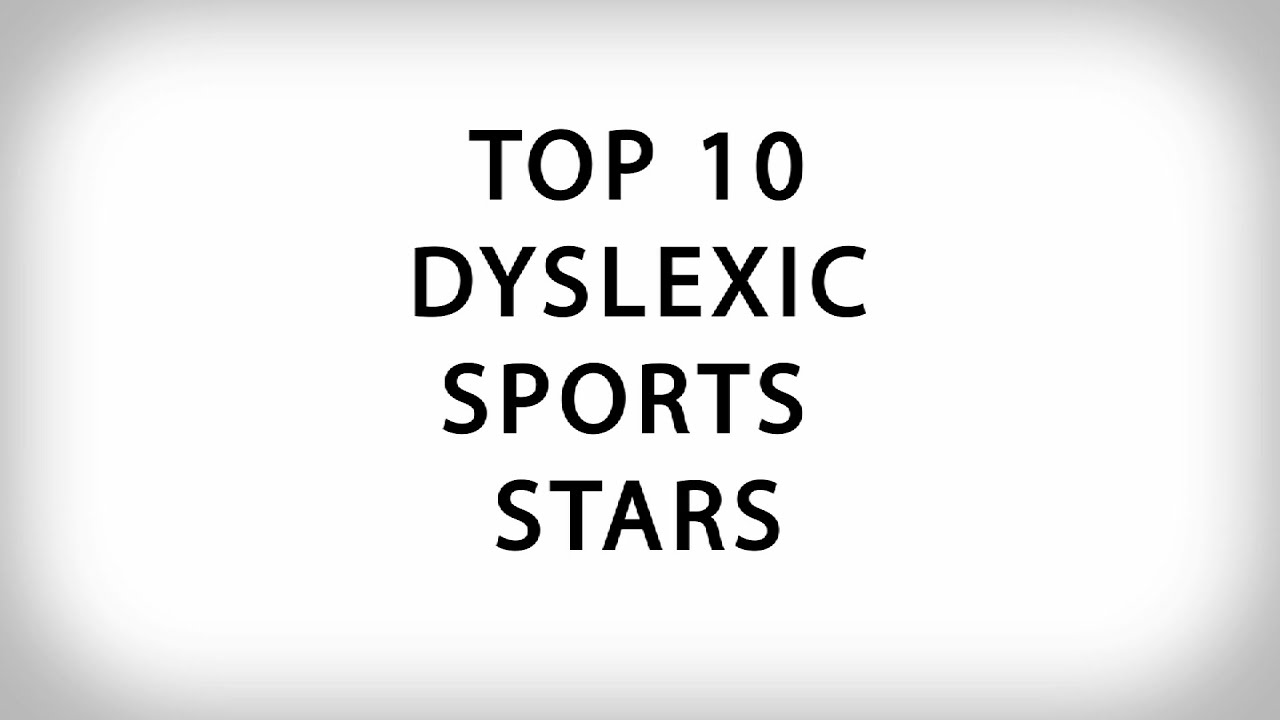 Top Ten Dyslexic Sports Personalities The Codpast YouTube