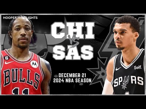 San Antonio Spurs vs Chicago Bulls Full Game Highlights | Dec 21 | 2024 NBA Season