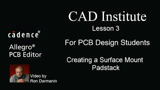 Lesson 3 Surface Mount Padstack Creation