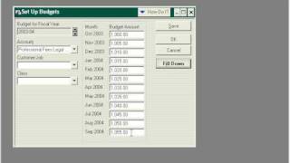 5.0-9 Setting up Your Budget in QuickBooks