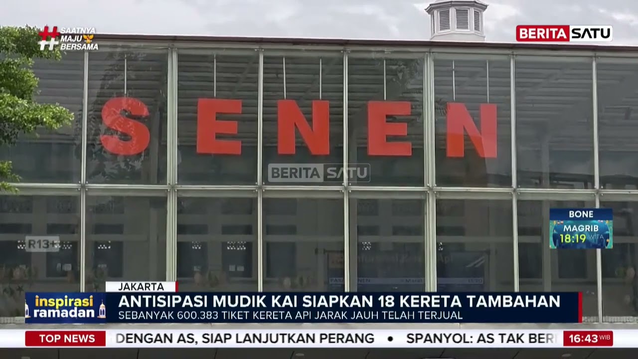 600 Ribu Tiket Kereta Api Periode Lebaran di Gambir dan Senen Sudah Terjual #beritasatu