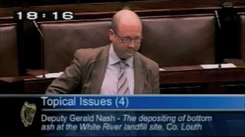 Deputy Gerald Nash speaking about the depositing o...