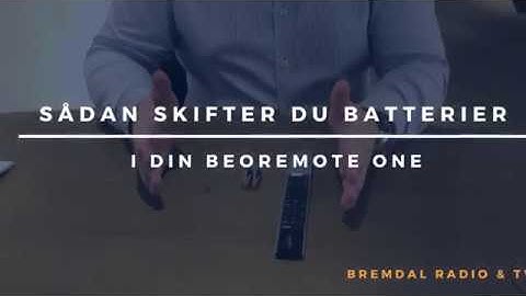 Sådan skifter du batteri på BeoRemote One /How to replace battery in Bang & Olufsen