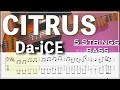 【ベースTab譜】CITRUS/Da-iCE【5弦】【5strings】【リクエスト】【Bass Cover】【BassTab】【タブ譜】【Transcription】