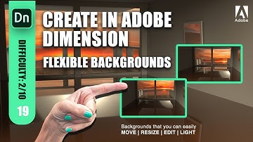 19 || FLEXIBLE BACKGROUNDS || LEARN ADOBE DIMENSION || How to create || Nice little background hack!