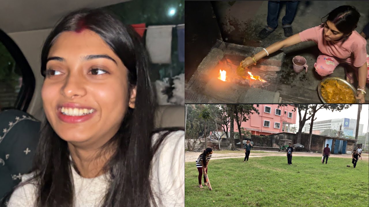 Cricket khellam amra koto din pore😉 ️ bonfire kore din ta shesh