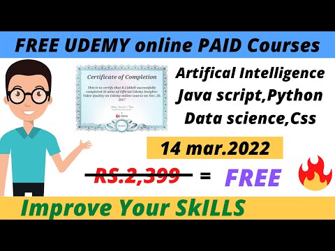 Udemy Free Online Courses With Free Certificate | Learn Advanced Skills | Special Student #Udemyfree