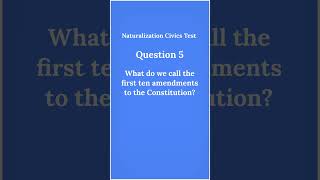Question 5 of the Civics Test #shorts #naturalization #naturalizationtest #citizenship #uscis