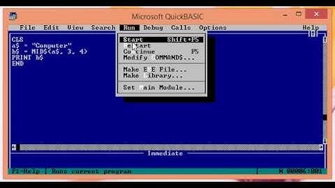 Mastering Modular Programming | QBASIC Program using MID$ string function