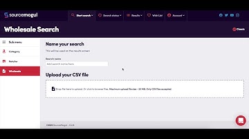 How To Start Wholesale Searches In SourceMogul