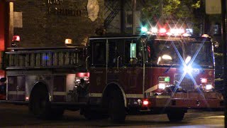 Chicago Fire Dept. Engine 42 (spare) & Ambulance 42 Responding