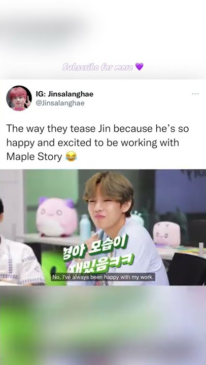 Jin and Maple Story #seokjin