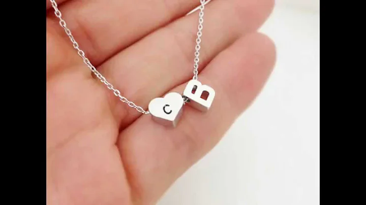 Meilleure Sterling, Collier de Monogramme D'argent...