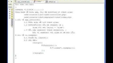 demo built ajax by console cakephp
