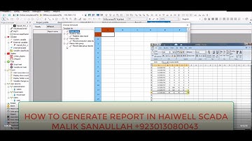 HOW TO GENERATE REPORT IN HAIWELL SCADA