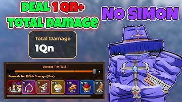 How to deal 1QN+ Damage in Stuffing Showdown (SOLO) in Anime last Stand Roblox
