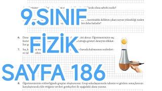 9.SINIF FİZİK DERS KİTABI SAYFA 186 CEVAPLARI