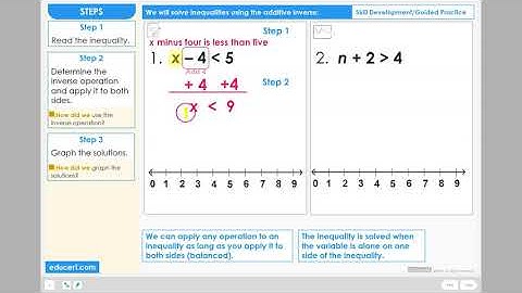 Lesson 3.3 - Solve Inequalities - Additive Inverse (Skill Development Part 1 of 2)