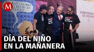 AMLO celebra el Día del Niño con rock en La Mañanera