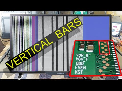 Vertical Lines or  Bars Problem | No Picture Philips 32\