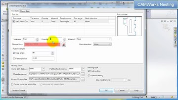 Single Part, Single Sheet Nesting for Sheet Metal Part