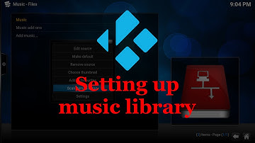 Setting up your initial music content in Kodi