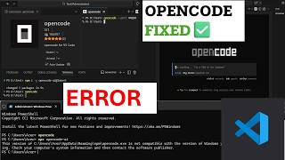 How to install and use Opencode in VS Code without errors in Windows 11 | Vibe Coding | 2026