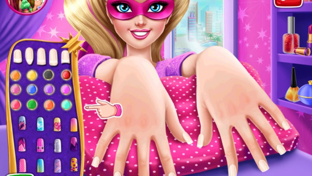 Покажи там игру. Игра супер девочки. Игра гламурные ногти. Игра Барби маникюр для девочек. Мультики для девочек ногти.