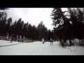 Die gefürchtete Abfahrt im Stazer Wald - Engadin Ski Marathon 2011