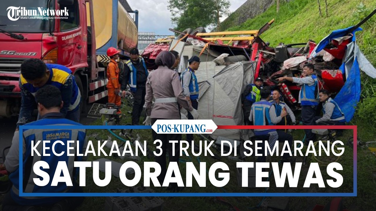 Kecelakaan Beruntun Tiga Truk di Tol Semarang–Solo, Satu Orang Tewas