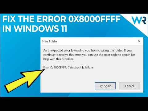 How to fix the 0x8000ffff error code in Windows 11 - YouTube