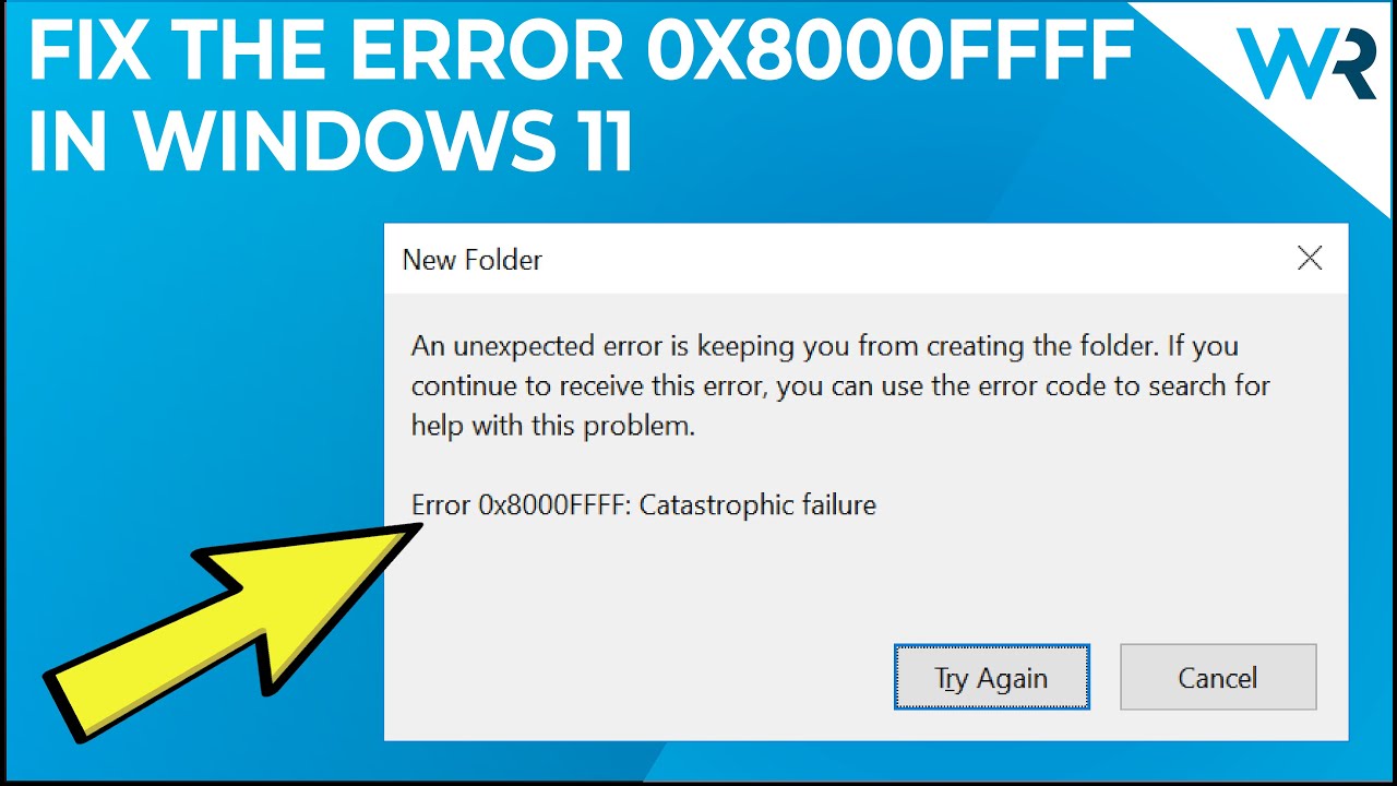 How to fix the 0x8000ffff error code in Windows 11 - YouTube