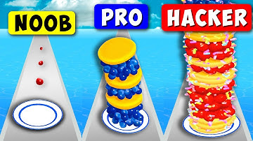 🥞 NOOB vs PRO vs HACKER 💥 Pancake Run