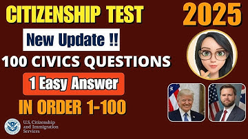 🛑TỔNG KẾT 100 CÂU THI QUỐC TỊCH MỸ 2025 FULL 🛑 THEO THỨ TỰ  1-100