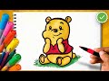 Cómo Dibujar a WINNIE POOH explicado Paso a Paso | Dibujo Tutorial