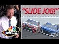 SLIDE JOB! Dale Jr., Kyle Busch, Kyle Larson revisit viral moment | Motorsports on NBC