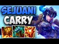 CHALLENGER JUNGLER CARRIES WITH SEJUANI! | CHALLENGER SEJUANI JUNGLE GAMEPLAY | Patch 14.9 S14