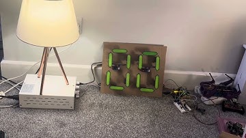 7 SEGMENT MECHANICAL SERVO MOTOR CLOCK - GREEN GHOST ELECTRONICS - LARA THE WITCH