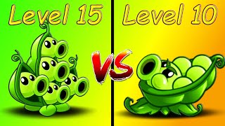 Pea Pod Level 15 vs Sling Pea Level 10 ► Plants vs. Zombies 2: It's About Time