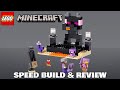 Lego minecraft 21242 the end arena  speed build  review