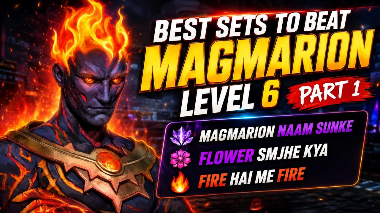 Best sets to beat Magmarion level 6 - Part 1 - Let's burn this boss ...