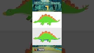 Find The Difference Spot Games - Kids dinosaurs Songs #스테고사우루스 #Stegosaurus #dinosaurs #Shorts