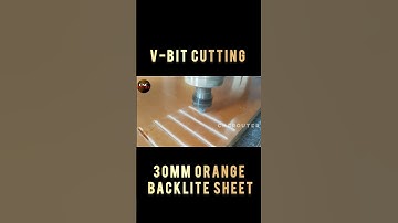 Cncrouter smooth v-BIT cutting #cncmill #cncrouter #wood