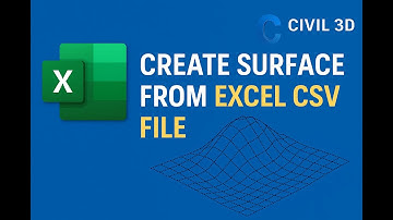 5) Create Surface from Excel CSV File in Civil 3D