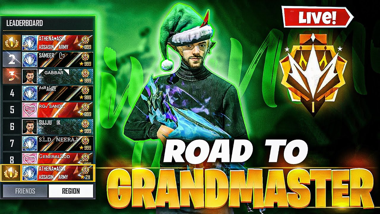 New Br Rank Push To Top 1 Grandmaster - Free Fire live - Garena Free ...