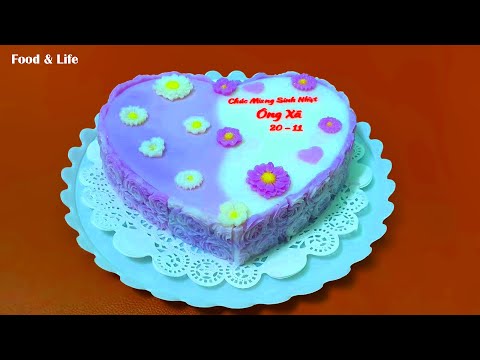 Làm Bánh Sinh Nhật - Rau Câu Sinh Nhật Trái Tim Zích Zắc - Rau Câu Giòn Truyền Thống