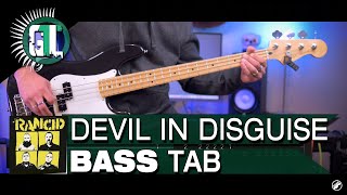 Rancid - Devil In Disguise | Bass Cover With Tabs in the Video
